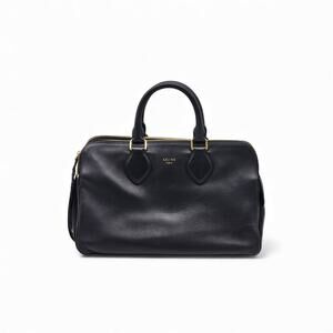 Celine Phoebe Triptyque Leather Shoulder Bag Satchel Black - New $3800